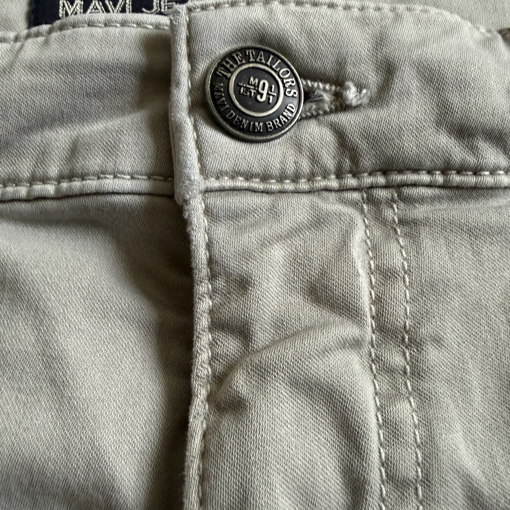 Mavi Matt Relaxed Straight Leg Jeans Mens 36 x 30 Tan Pants - Picture 3 of 9
